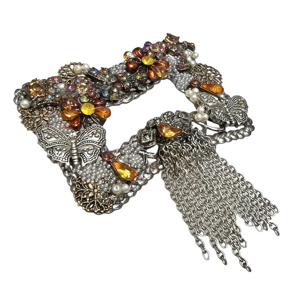 Vintage silver tone